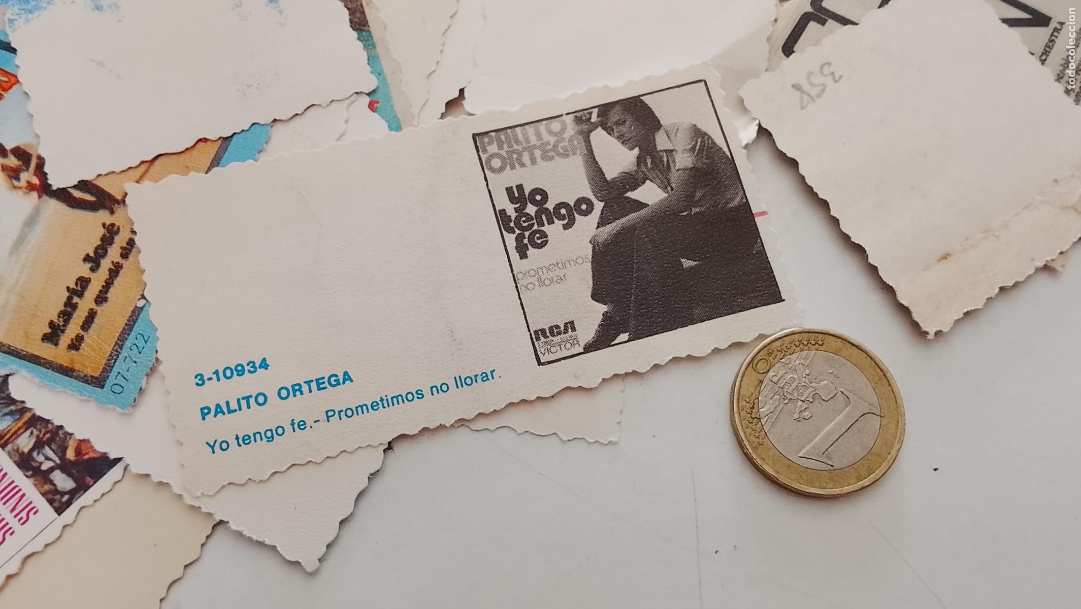 M&uacute;sica de cole&ccedil;&atilde;o: musica - cromo o similar carton troquelado - PALITO ORTEGA