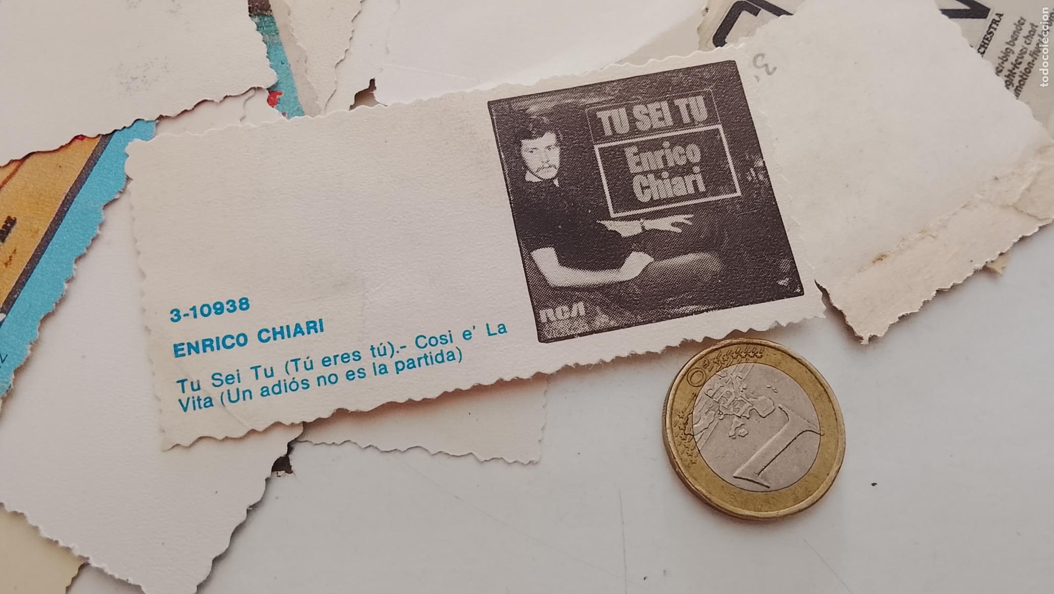 M&uacute;sica de colecci&oacute;n: musica - cromo o similar carton troquelado - ENRICO CHIARI