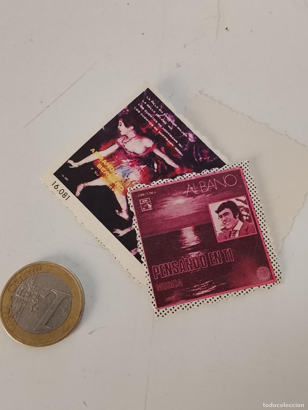 M&uacute;sica de colecci&oacute;n: musica - cromo o similar carton troquelado - ALBANO