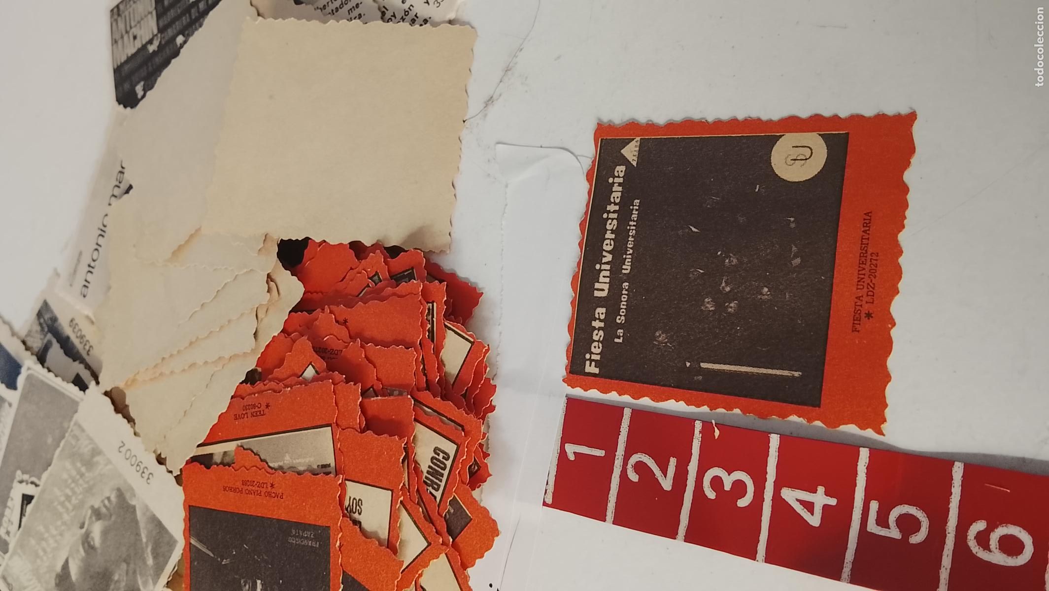 M&uacute;sica de colecci&oacute;n: musica - cromo o similar papel troquelado - cantantante - la sonora universitaria