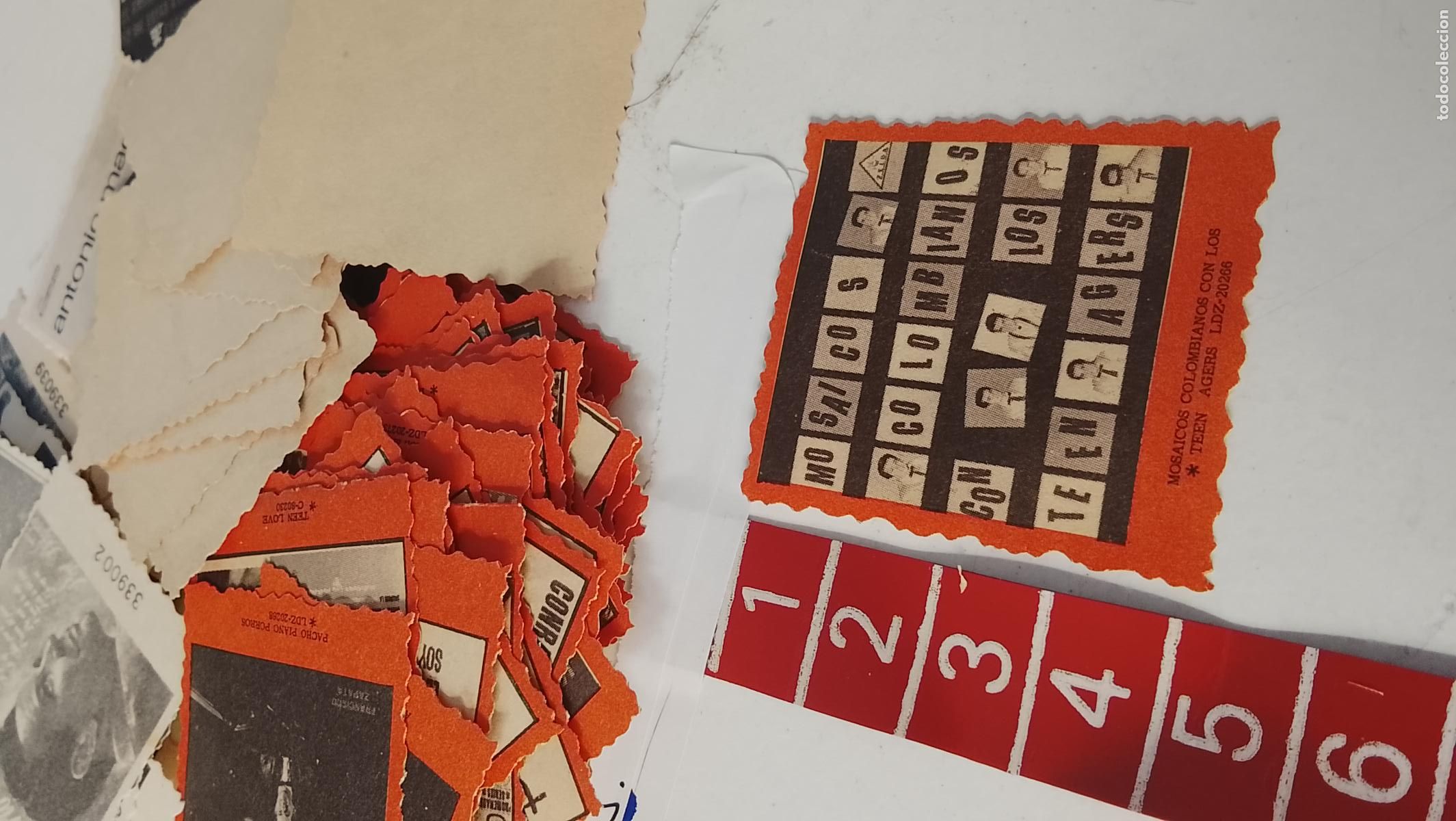 M&uacute;sica de colecci&oacute;n: musica - cromo o similar papel troquelado - cantantante - los teen