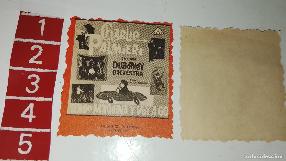 M&uacute;sica de colecci&oacute;n: musica - cromo o similar papel troquelado - cantantante - Charlie palmieri duboney orchesta
