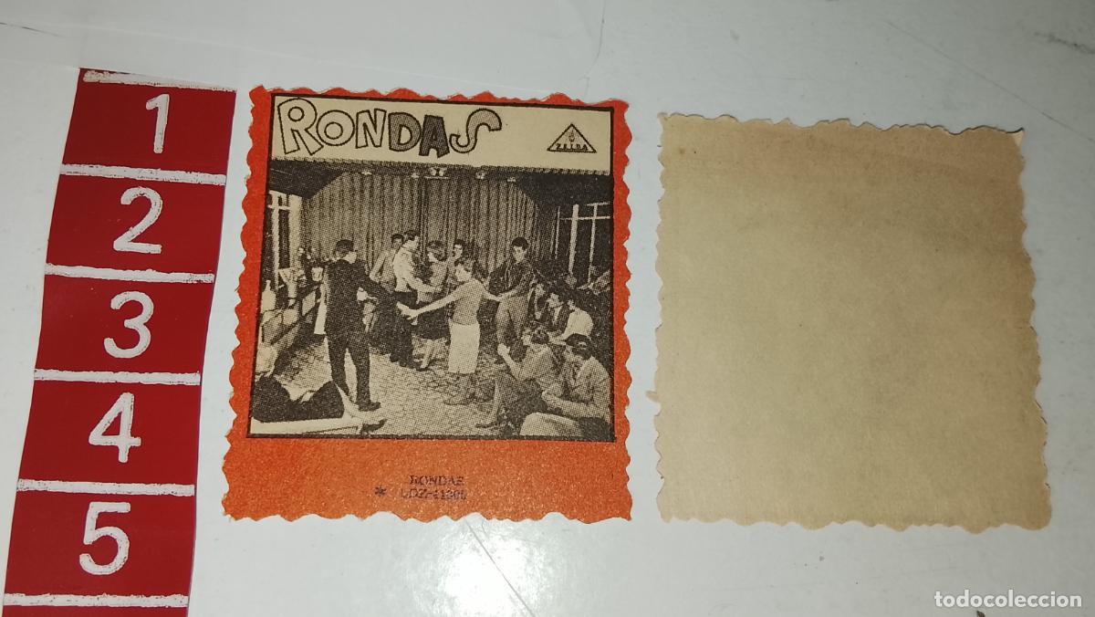 M&uacute;sica de colecci&oacute;n: musica - cromo o similar papel troquelado - cantantante - rondas