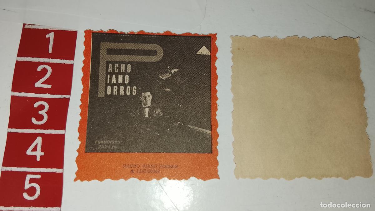 M&uacute;sica de colecci&oacute;n: musica - cromo o similar papel troquelado - cantantante - Pacho piano porros