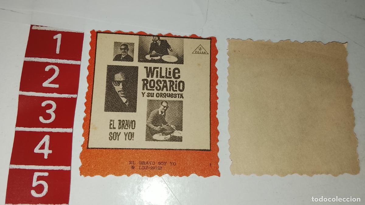 M&uacute;sica de colecci&oacute;n: musica - cromo o similar papel troquelado - cantantante - Willie rosario