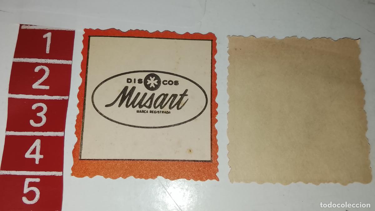 M&uacute;sica de colecci&oacute;n: musica - cromo o similar papel troquelado - cantantante - discos musart