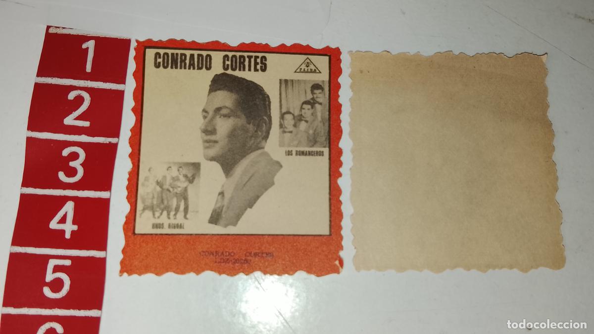 M&uacute;sica de colecci&oacute;n: musica - cromo o similar papel troquelado - cantantante - Conrado Cort&eacute;s