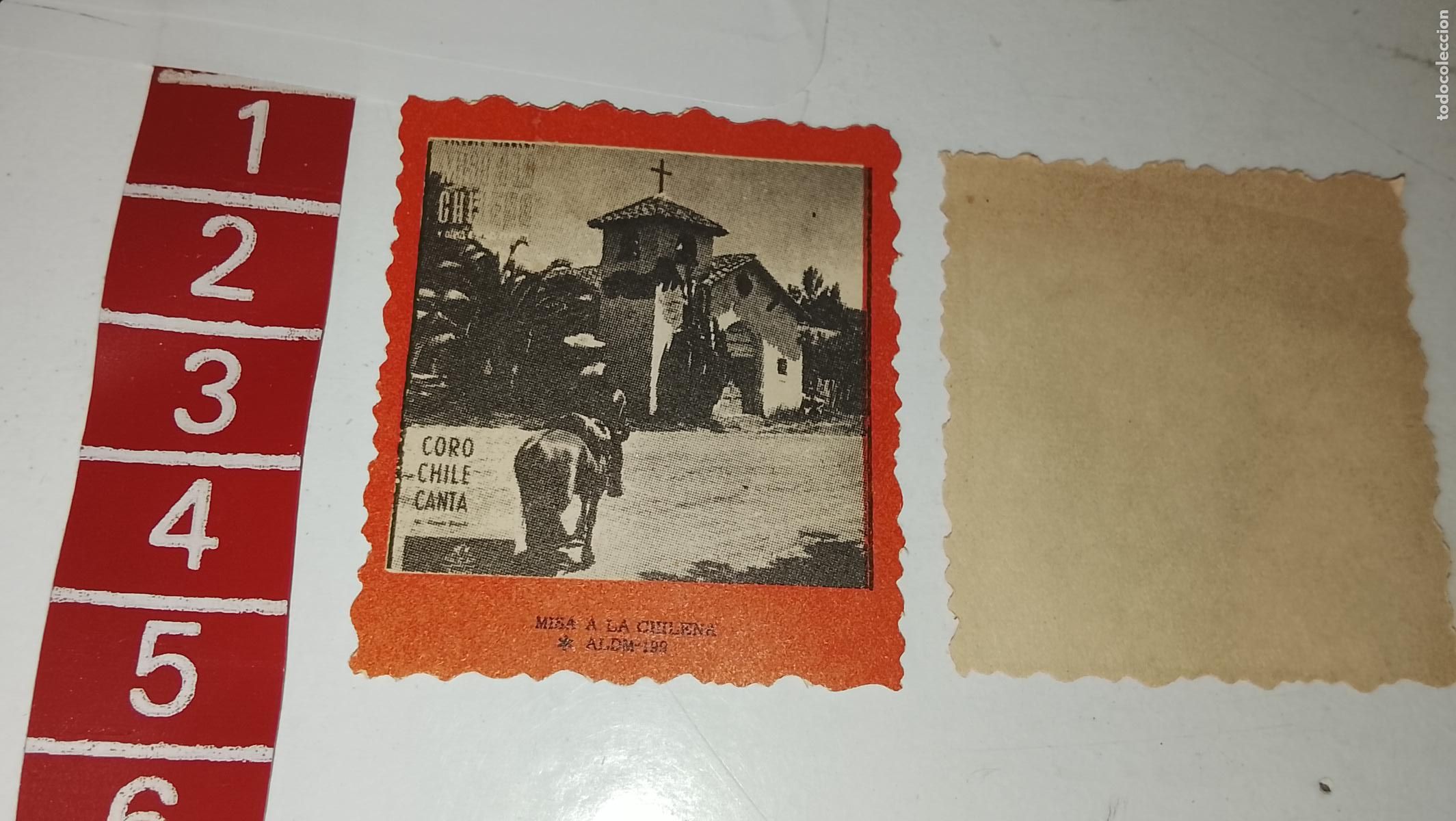 M&uacute;sica de colecci&oacute;n: musica - cromo o similar papel troquelado - cantantante - coro Chile