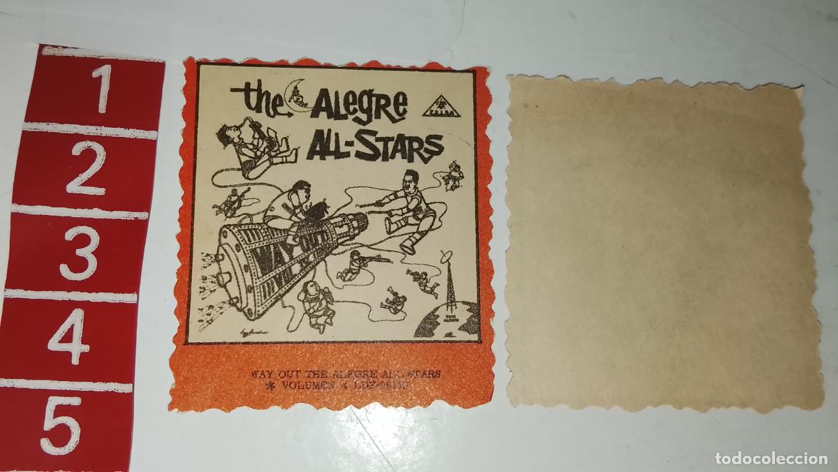 M&uacute;sica de colecci&oacute;n: musica - cromo o similar papel troquelado - cantantante - the alegre all stars