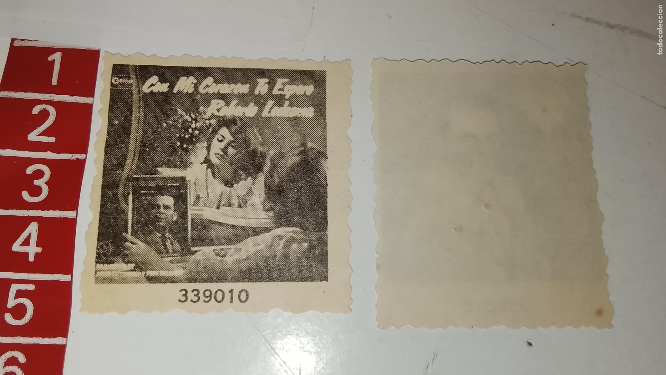 M&uacute;sica de colecci&oacute;n: musica - cromo o similar papel troquelado - cantante - ROBERTO LEDESMA