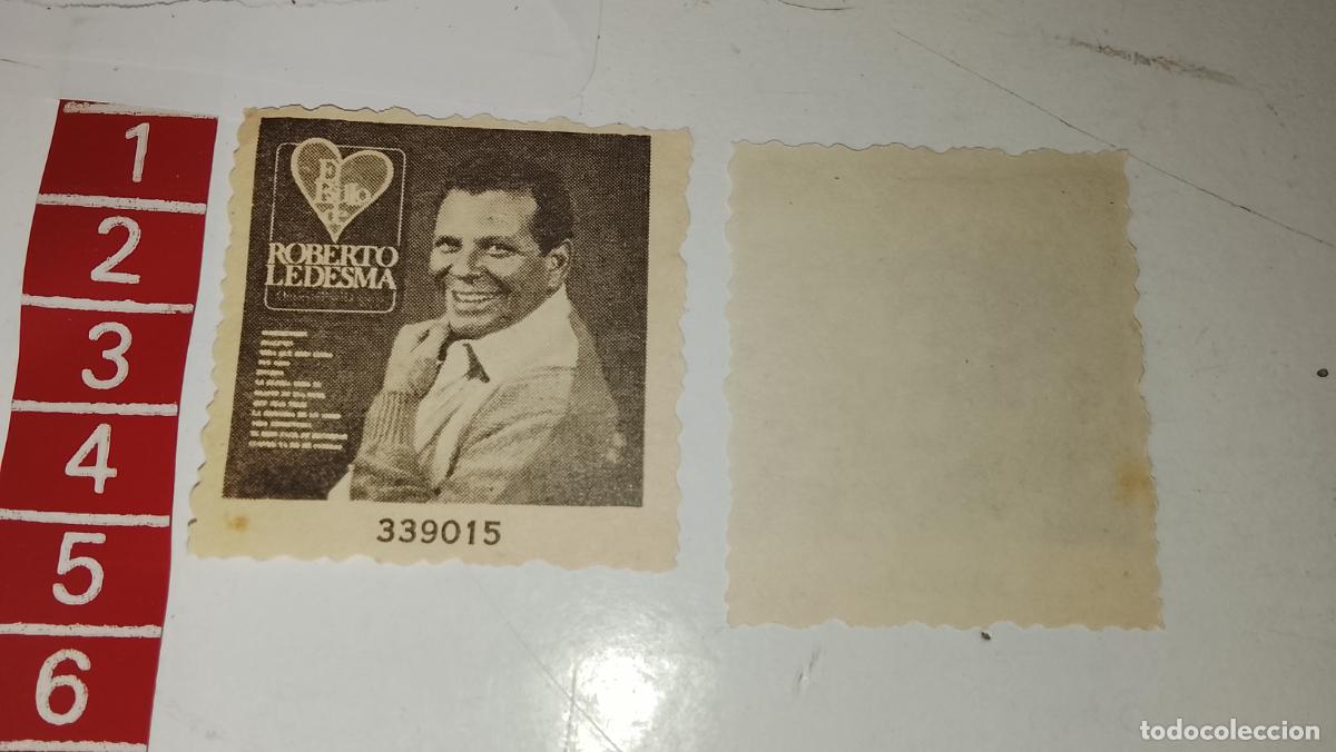 M&uacute;sica de colecci&oacute;n: musica - cromo o similar papel troquelado - cantante - ROBERTO LEDESMA