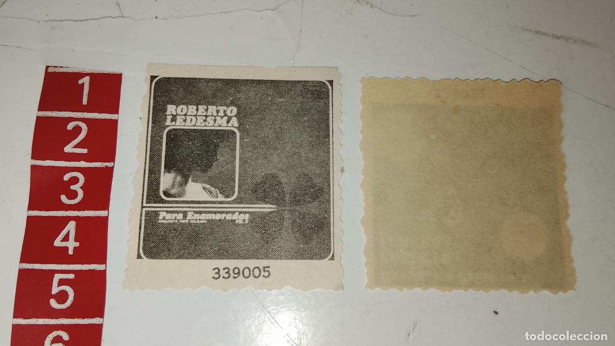 M&uacute;sica de colecci&oacute;n: musica - cromo o similar papel troquelado - cantante - ROBERTO LEDESMA