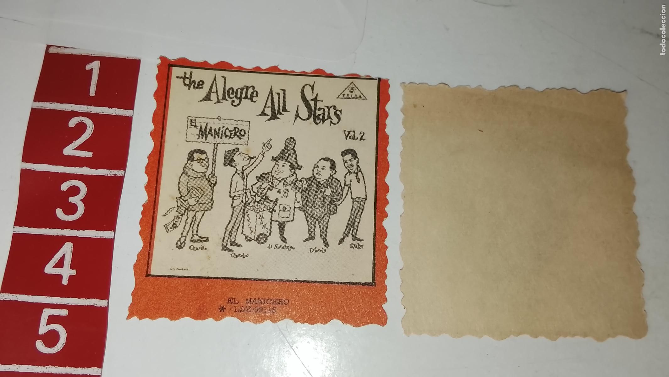 M&uacute;sica de colecci&oacute;n: musica - cromo o similar papel troquelado - cantante - THE ALEGRE ALL STARS