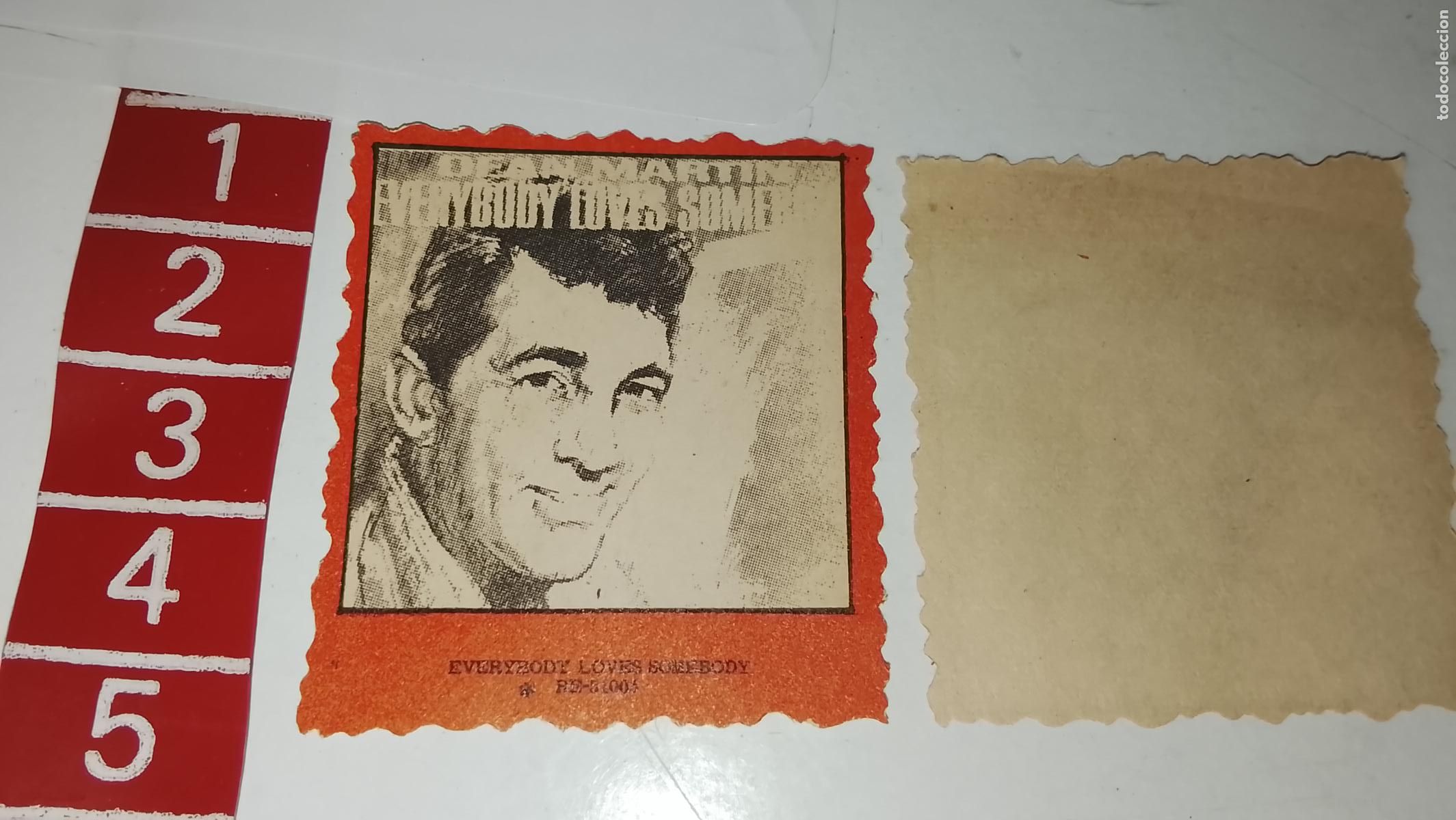 M&uacute;sica de colecci&oacute;n: musica - cromo o similar papel troquelado - cantante - DEAN MARTIN