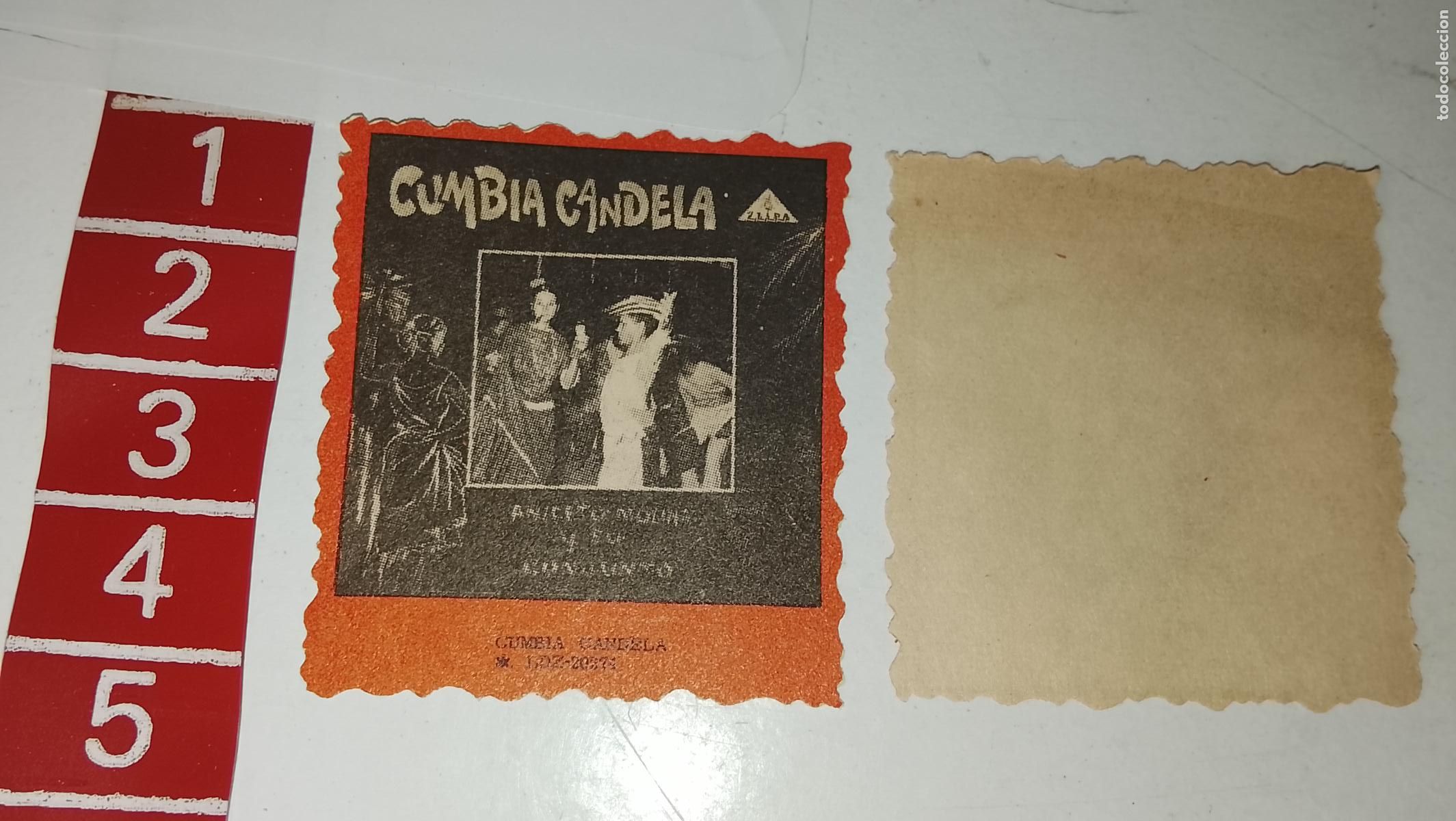 M&uacute;sica de colecci&oacute;n: musica - cromo o similar papel troquelado - cantante - CUMBIA CANDELA ANICETO MOLINA Y SU CONJUNTO