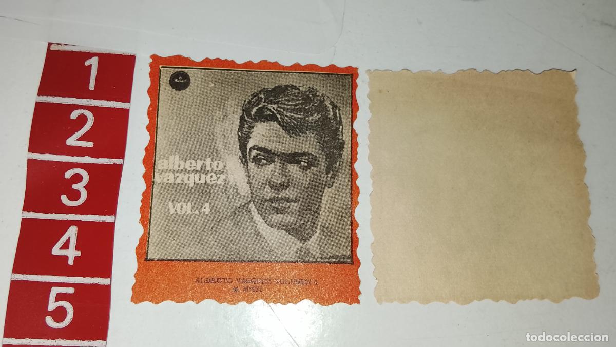 Musique de collection: musica - cromo o similar papel troquelado - cantante - ALBERTO VAZQUEZ
