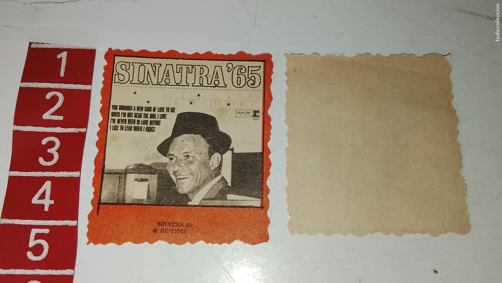 Musique de collection: musica - cromo o similar papel troquelado - cantante - FRANK SINATRA