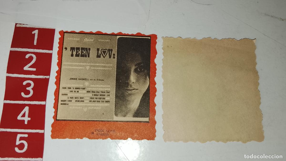 M&uacute;sica de cole&ccedil;&atilde;o: musica - cromo o similar papel troquelado - cantante - TEEN LOVE