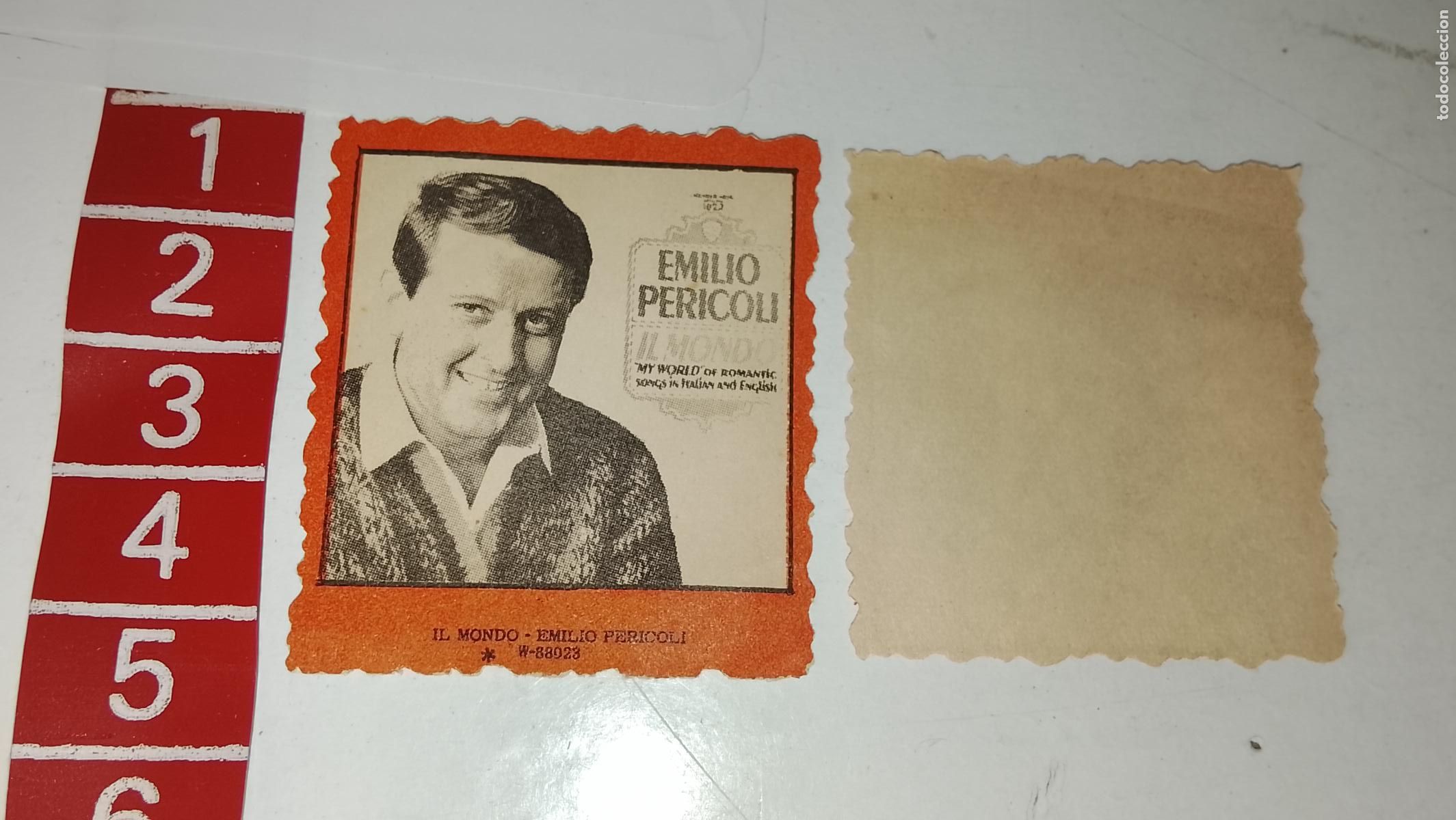 M&uacute;sica de colecci&oacute;n: musica - cromo o similar papel troquelado - cantante - EMILIO PERICOLI