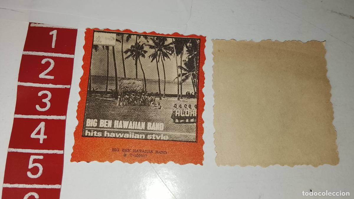 M&uacute;sica de colecci&oacute;n: musica - cromo o similar papel troquelado - cantante - BIG BEN HAWAIIAN BAND