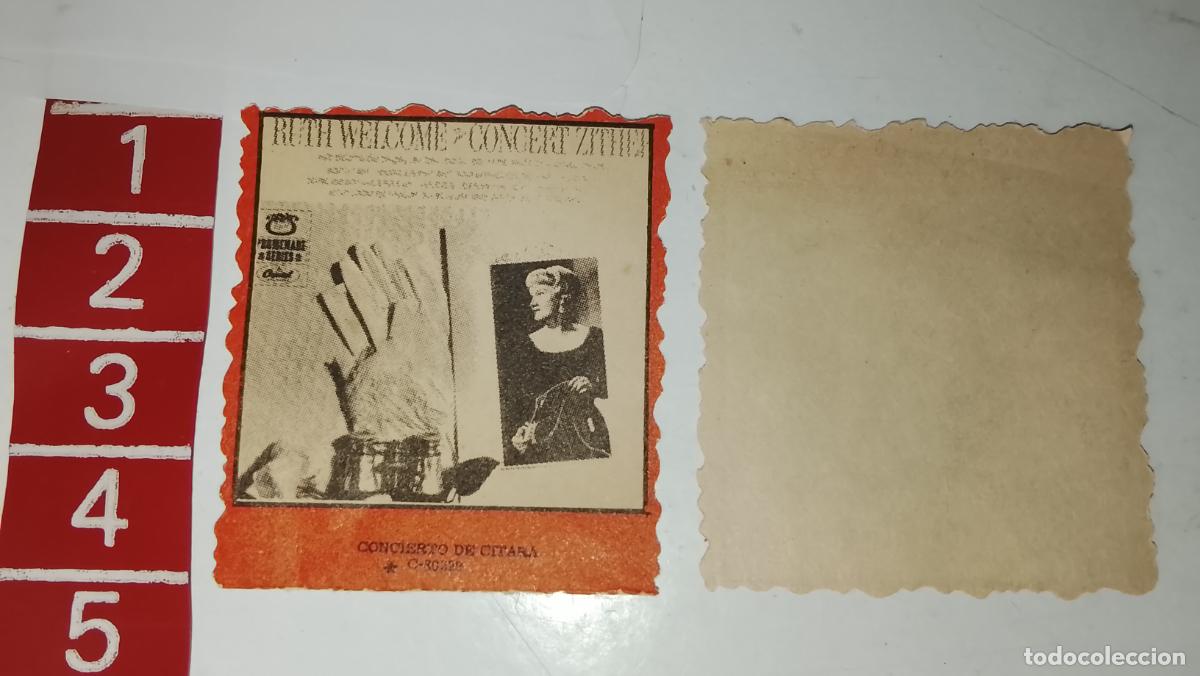 M&uacute;sica de colecci&oacute;n: musica - cromo o similar papel troquelado - cantante - RUTH WELCOME