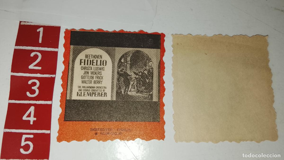 M&uacute;sica de colecci&oacute;n: musica - cromo o similar papel troquelado - cantante - BEETHOVEN FIDELIO KLEMPERER