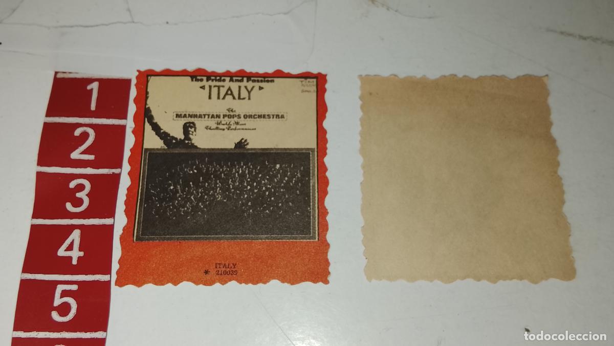 M&uacute;sica de colecci&oacute;n: musica - cromo o similar papel troquelado - cantante - ITALY THE MANHATTAN POPS ORCHESTRA