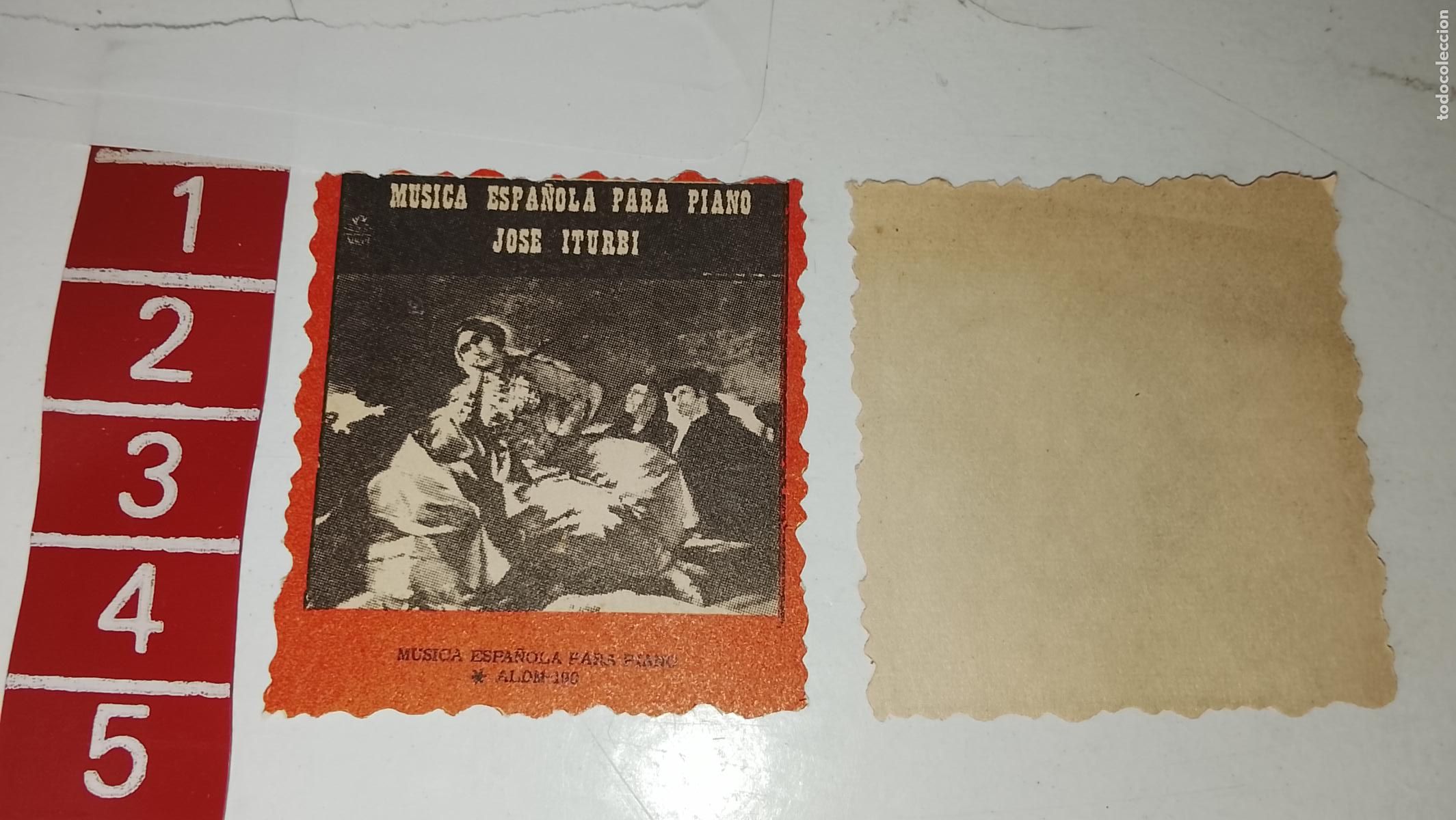 M&uacute;sica de colecci&oacute;n: musica - cromo o similar papel troquelado - cantante - JOSE ITURBI PIANO