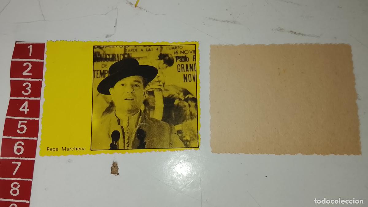 M&uacute;sica de colecci&oacute;n: musica - cromo o similar papel CARTON troquelado - cantante - Pepe Marchena