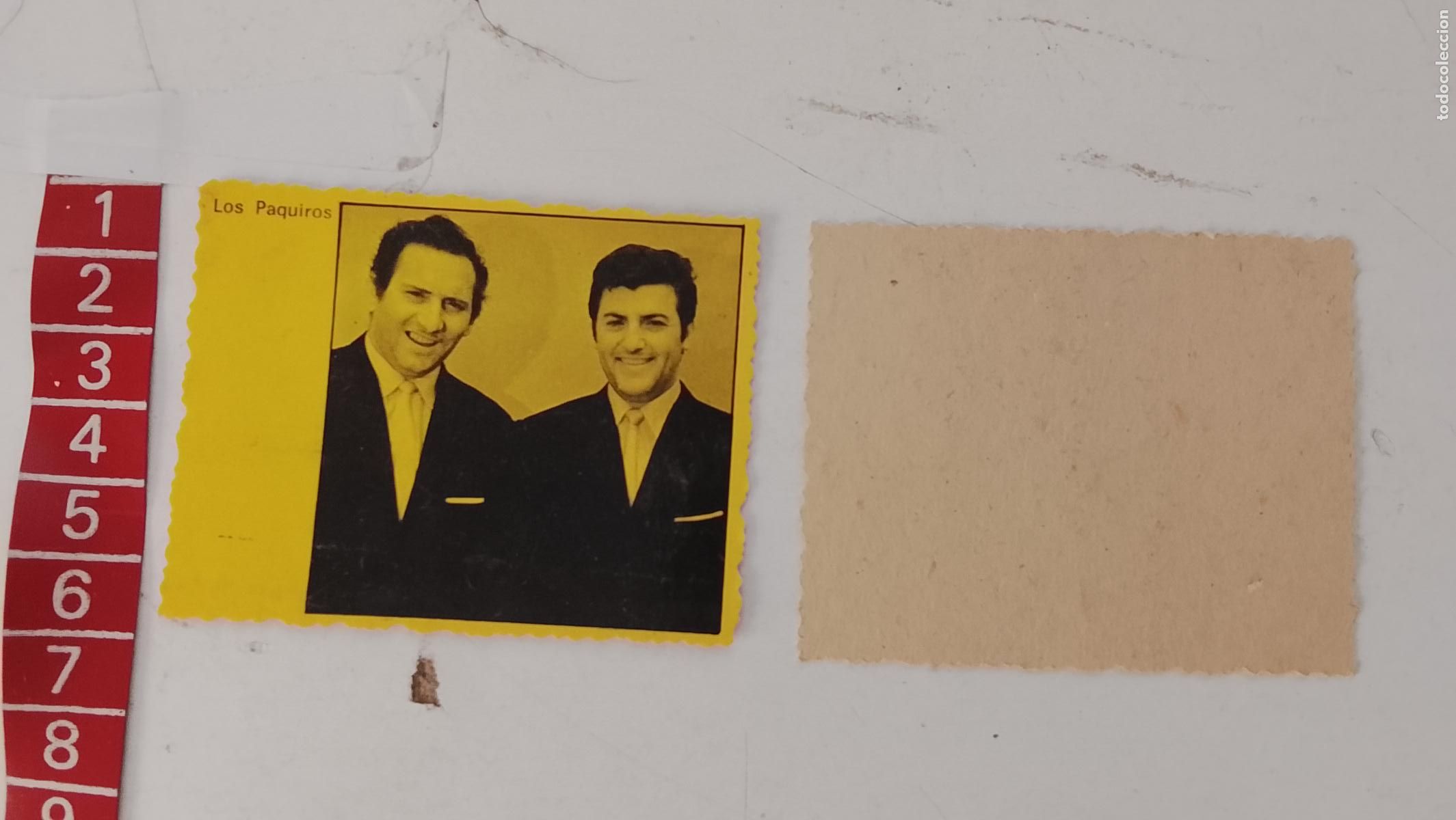 M&uacute;sica de colecci&oacute;n: musica - cromo o similar papel CARTON troquelado - cantante - los paquiros