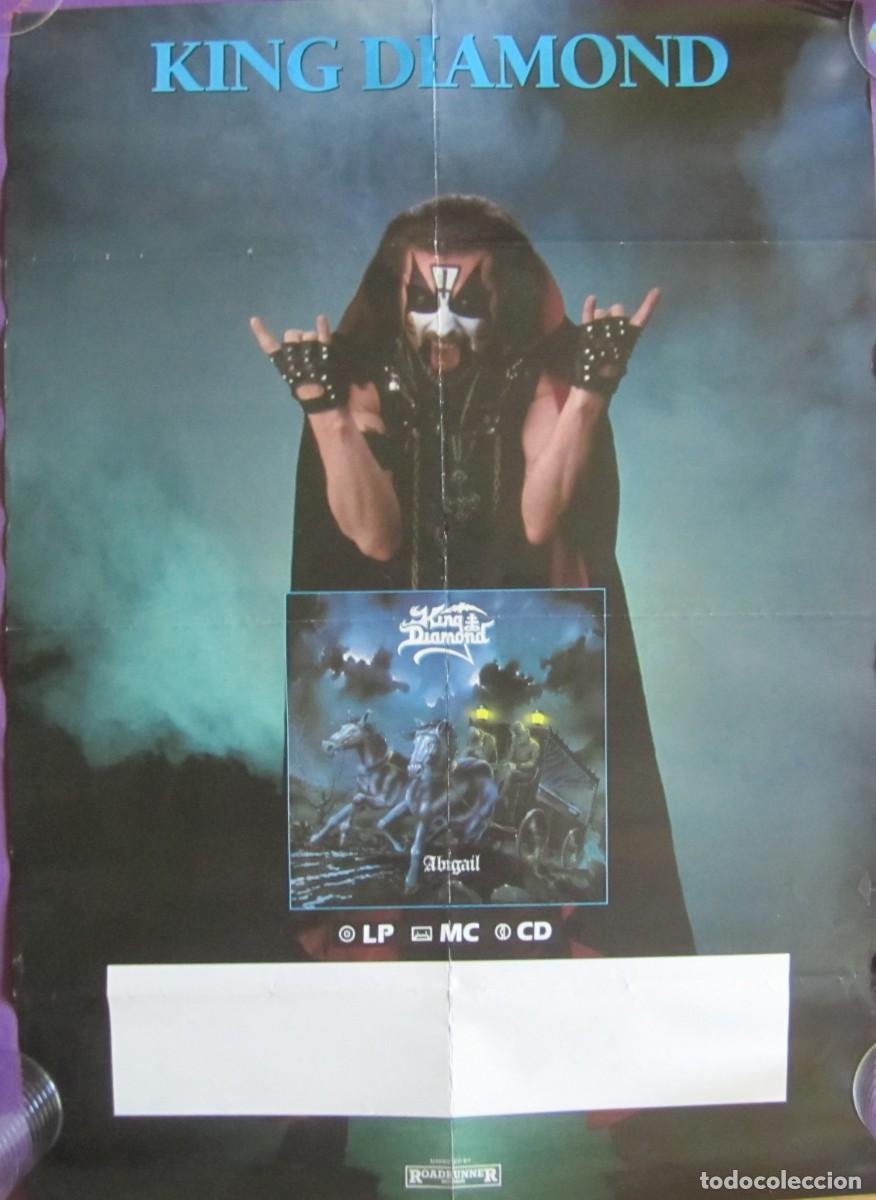 M&uacute;sica de colecci&oacute;n: POSTER KING DIAMOND: ABIGAIL. ORIGINAL U.K. PROMOCIONAL 1987. 49,00x67,00.