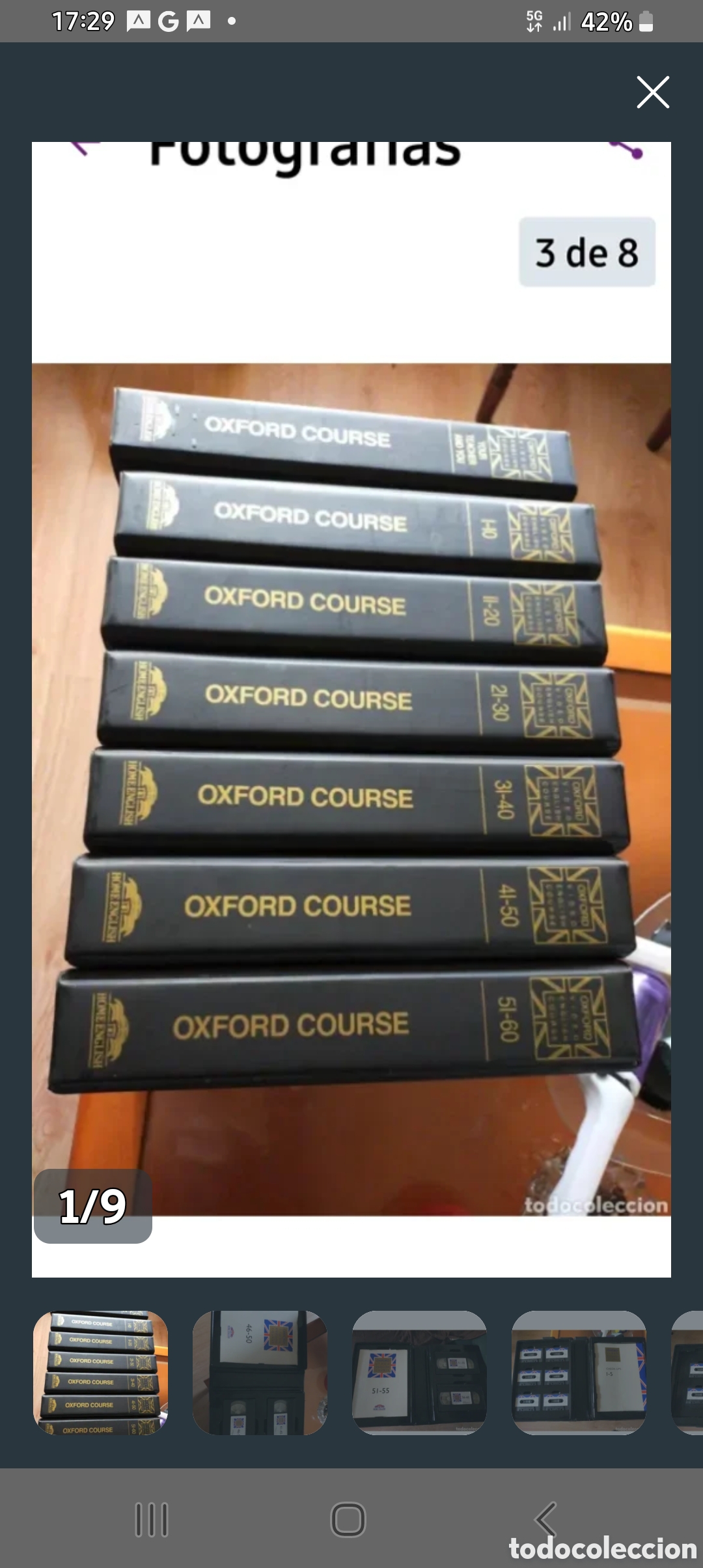 M&uacute;sica de colecci&oacute;n: CURSO DE INGLES OXFORD EN CINTAS VHS - Foto 1