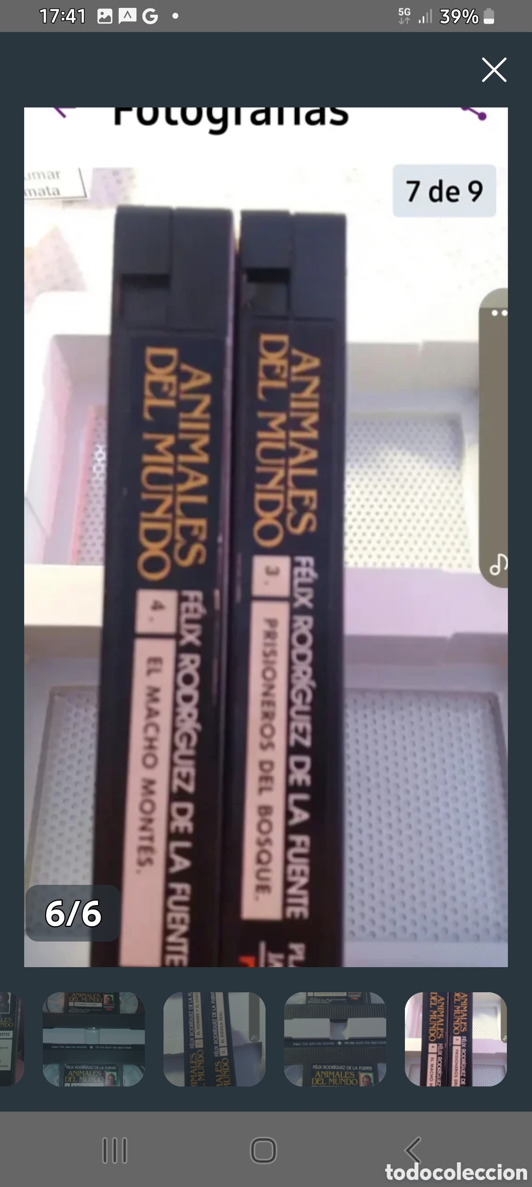 M&uacute;sica de colecci&oacute;n: COLECCI&Oacute;N DE 2 ESTUCHES CON 8 CINTAS VHS DE F&Eacute;LIX RODR&Iacute;GUEZ DE LA FUENTE