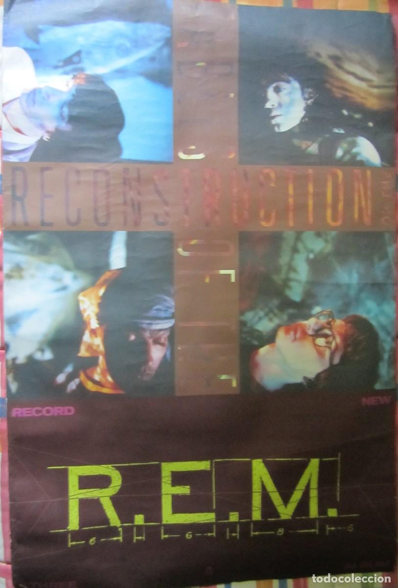 M&uacute;sica de colecci&oacute;n: POSTER R.E.M.: FABLES OF THE RECONSTRUCTION. ORIGINAL PROMOCIONAL U.S.A. 1985. 60,00x90,00 cms.