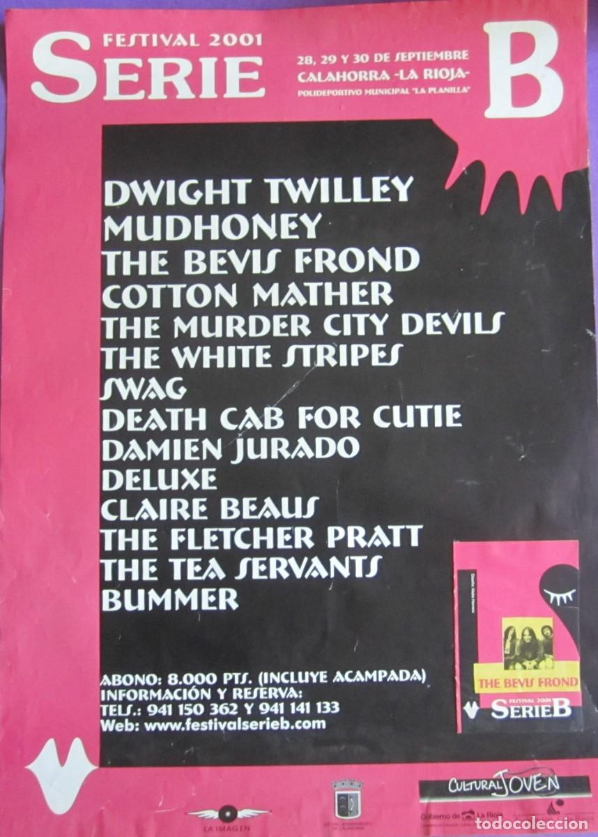 M&uacute;sica de colecci&oacute;n: POSTER FESTIVAL CALAHORRA - LA RIOJA. 28-29-30 DE SEPTIEMBRE 2001. ORIGINAL ESPA&Ntilde;A. 48,00x67,00 cms.
