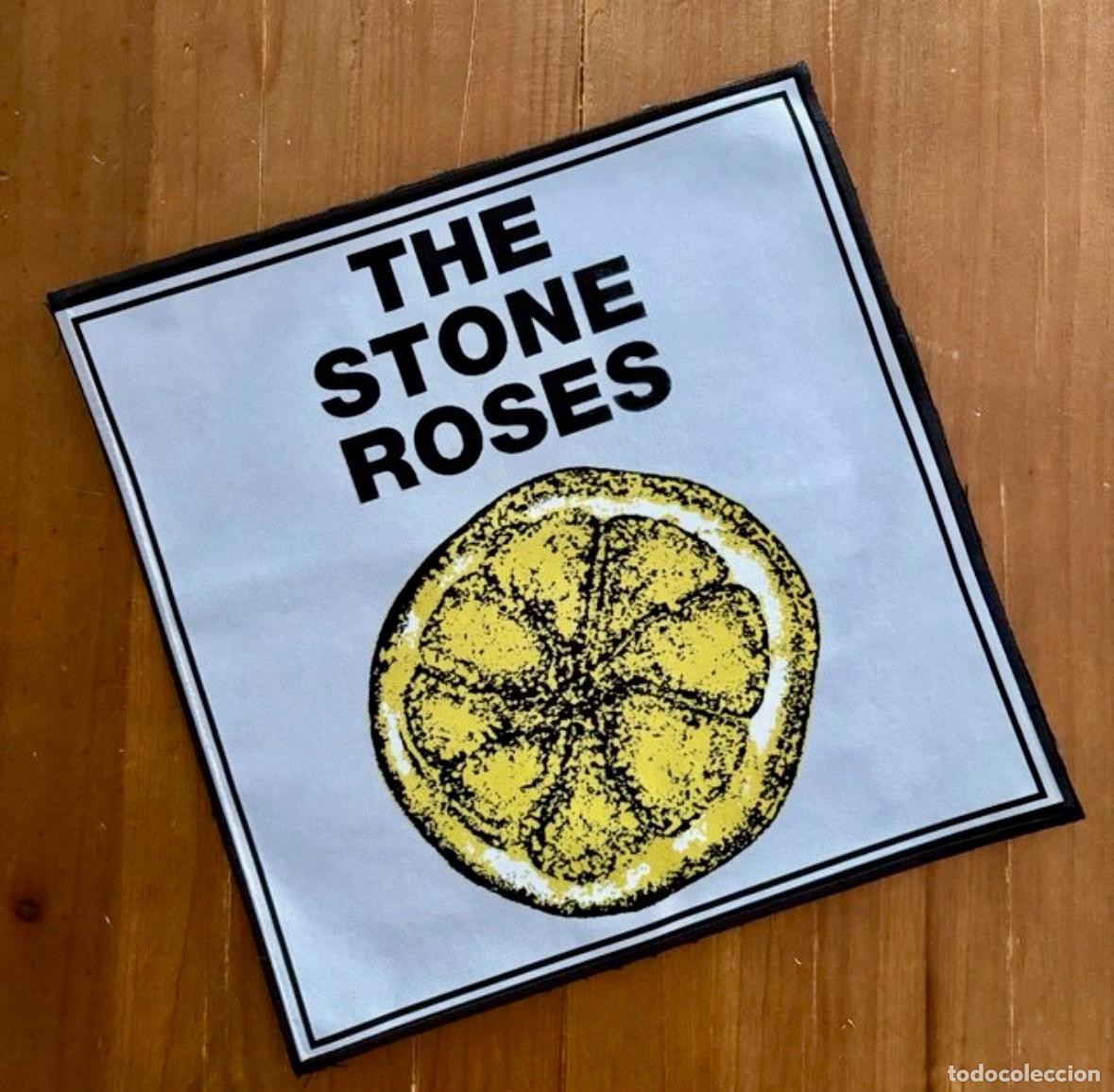 M&uacute;sica de colecci&oacute;n: PARCHE TELA PARA ESPALDA ESPALDERA 23X23 CMS. NUEVO Y SIN USO STONE ROSES