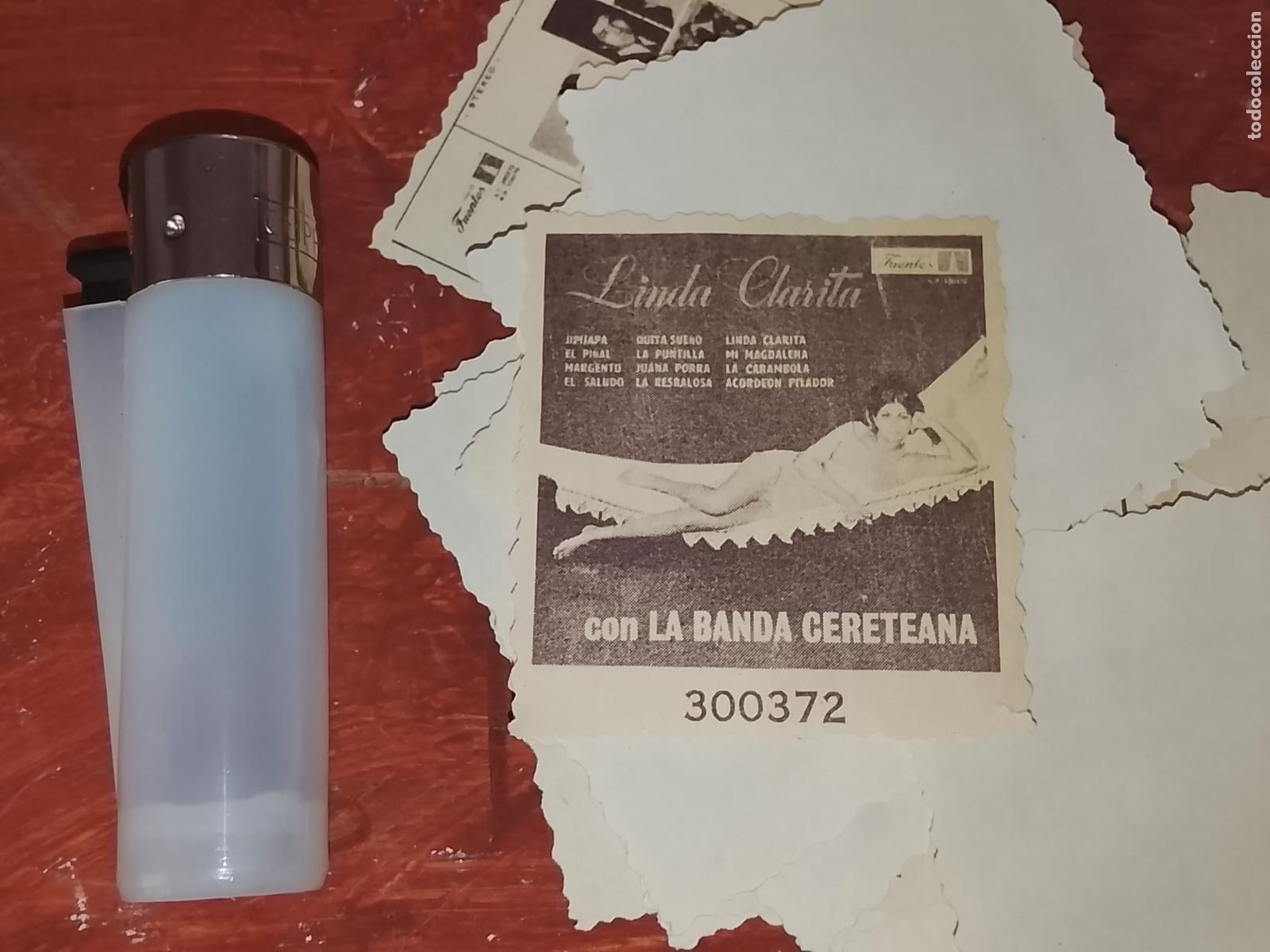 M&uacute;sica de colecci&oacute;n: SIMILAR A CROMO DE PAPEL troquelado MUSICA - cantante - - LINDA CLARITA