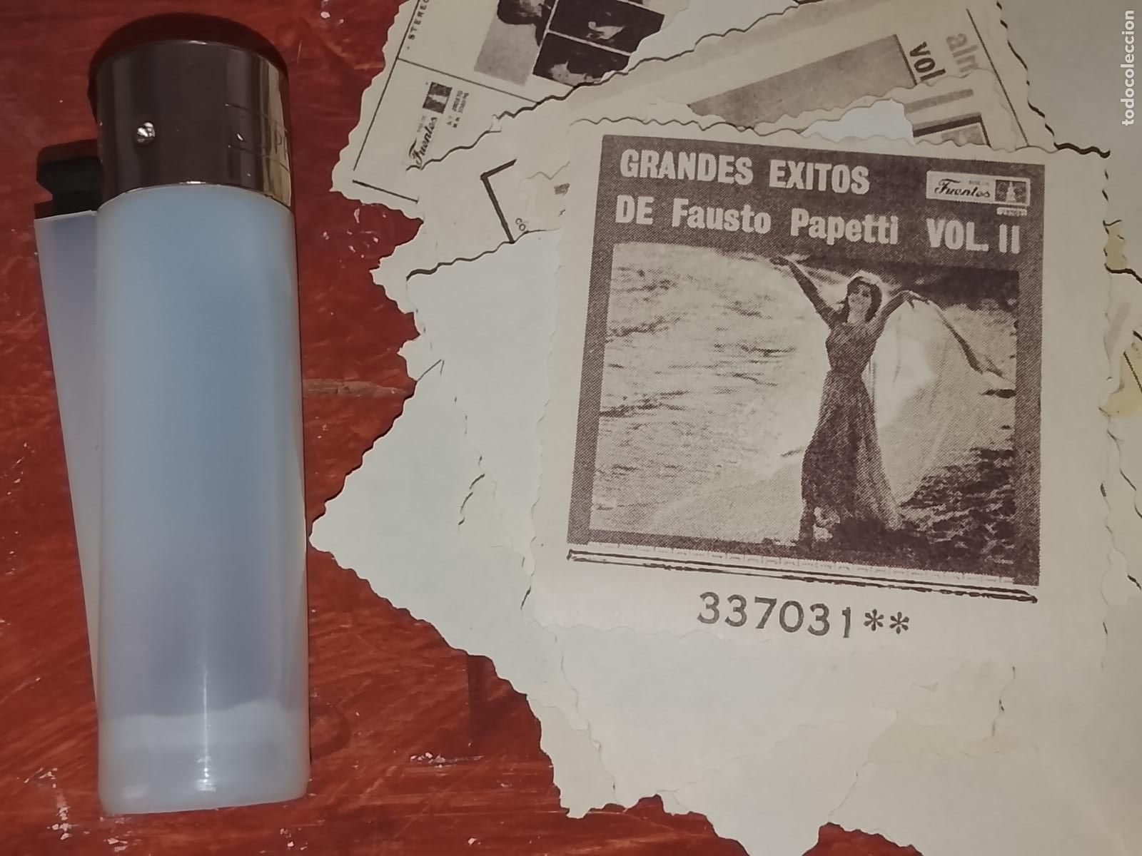 M&uacute;sica de colecci&oacute;n: SIMILAR A CROMO DE PAPEL troquelado MUSICA - cantantante O GRUPO - FAUSTO PAPETTI