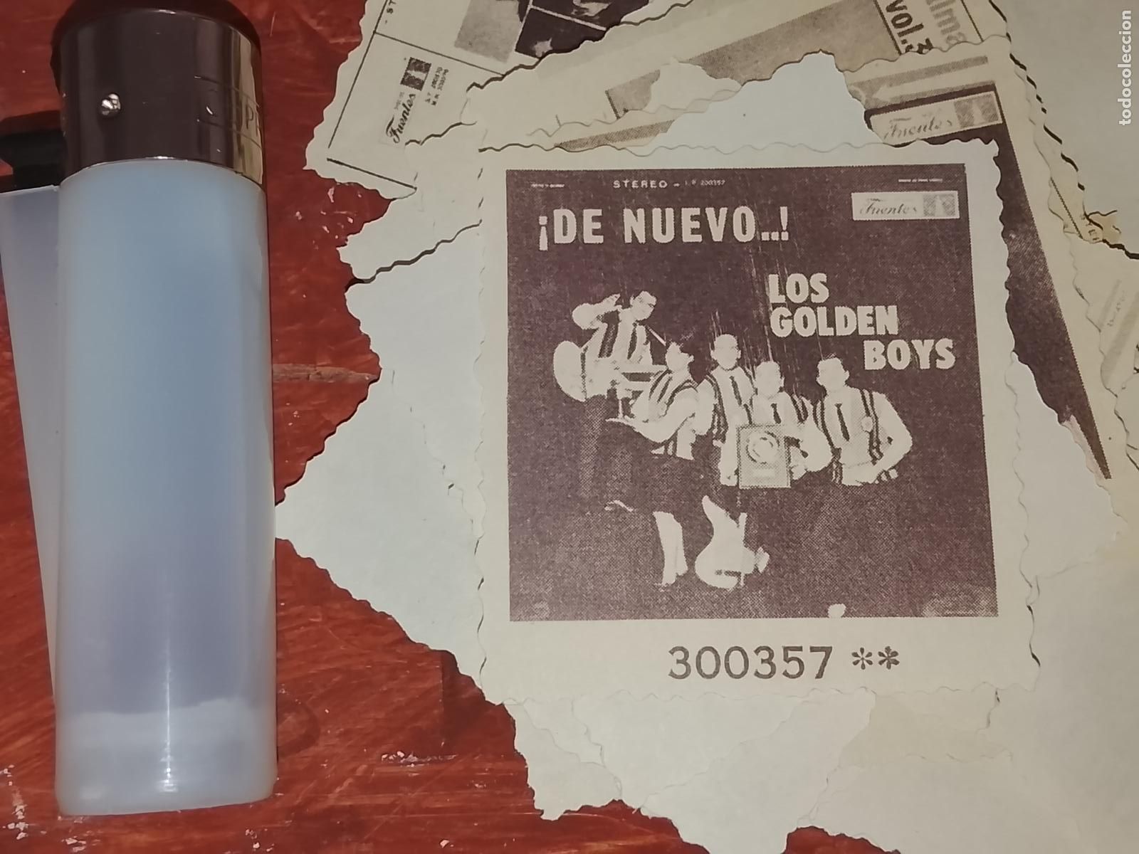 M&uacute;sica de colecci&oacute;n: SIMILAR A CROMO DE PAPEL troquelado MUSICA - cantantante O GRUPO - LOS GLODEN BOYS