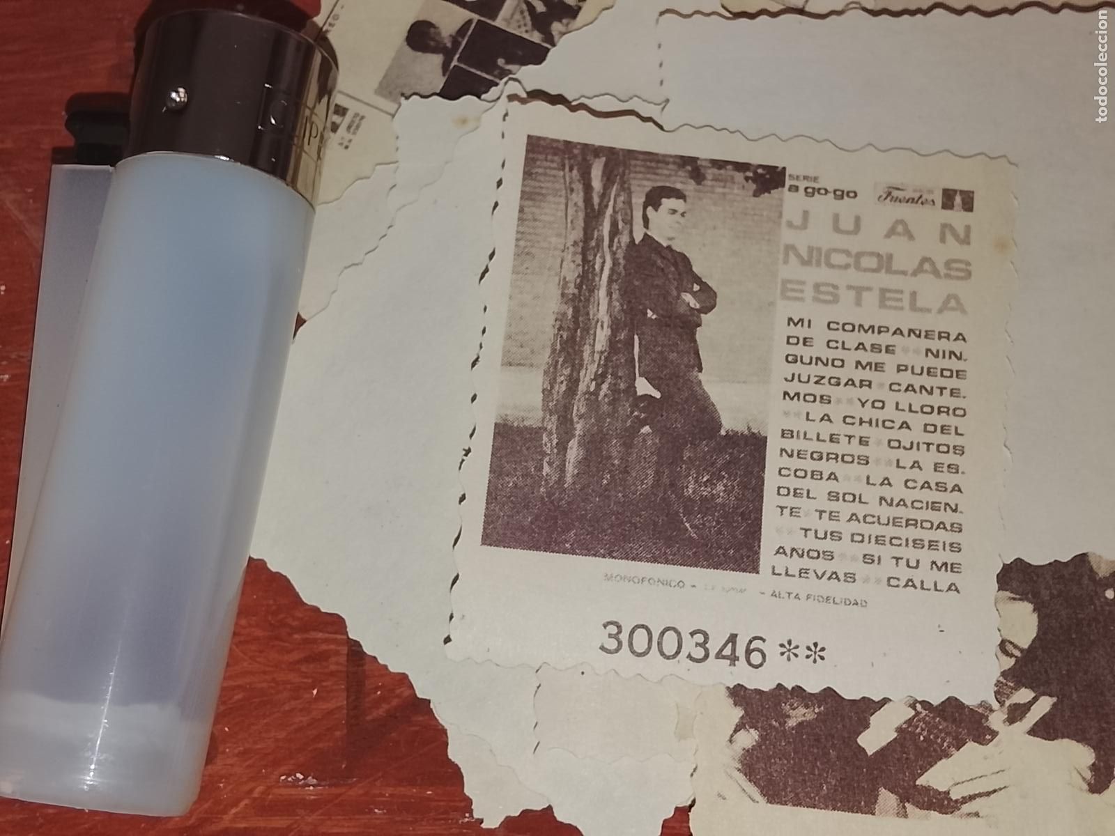 M&uacute;sica de colecci&oacute;n: SIMILAR A CROMO DE PAPEL troquelado MUSICA - CANTANTE O GRUPO - JUAN NICOLAS ESTELA