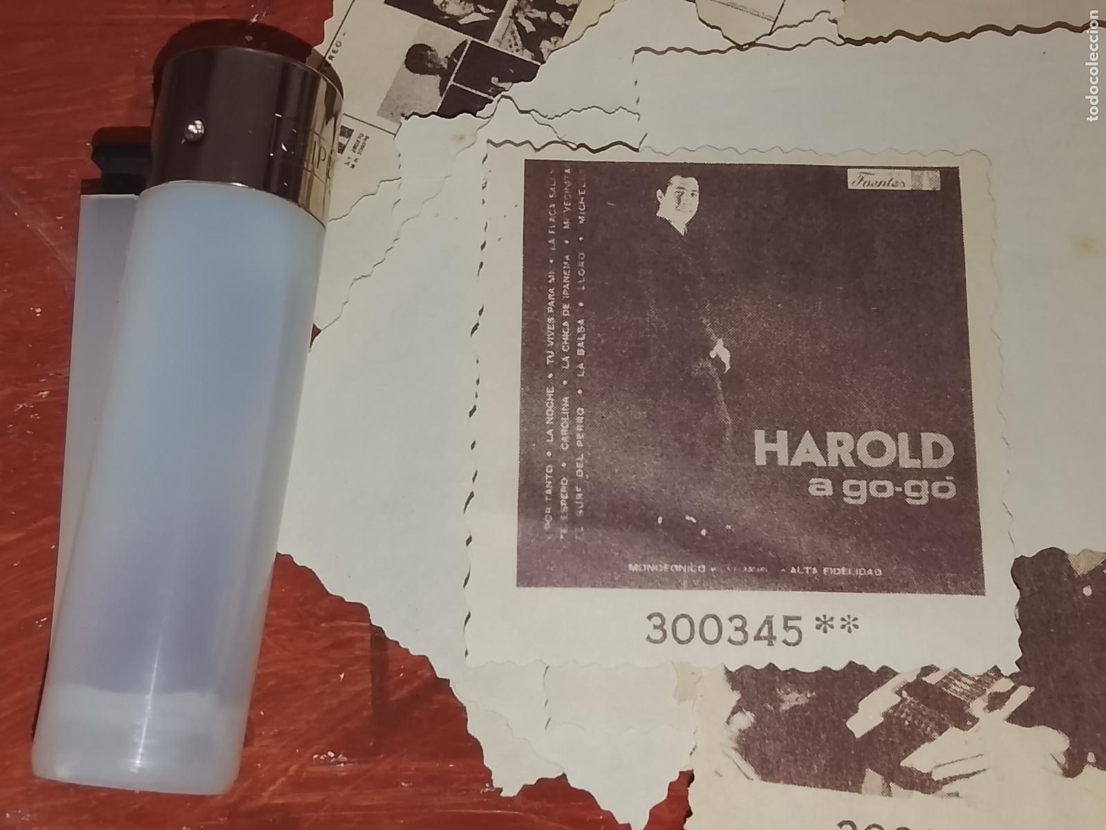 M&uacute;sica de colecci&oacute;n: SIMILAR A CROMO DE PAPEL troquelado MUSICA - CANTANTE O GRUPO - HAROLD