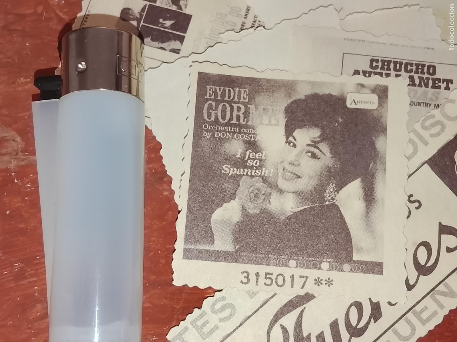 M&uacute;sica de colecci&oacute;n: SIMILAR A CROMO DE PAPEL troquelado MUSICA - CANTANTE O GRUPO - EYDIE GORME