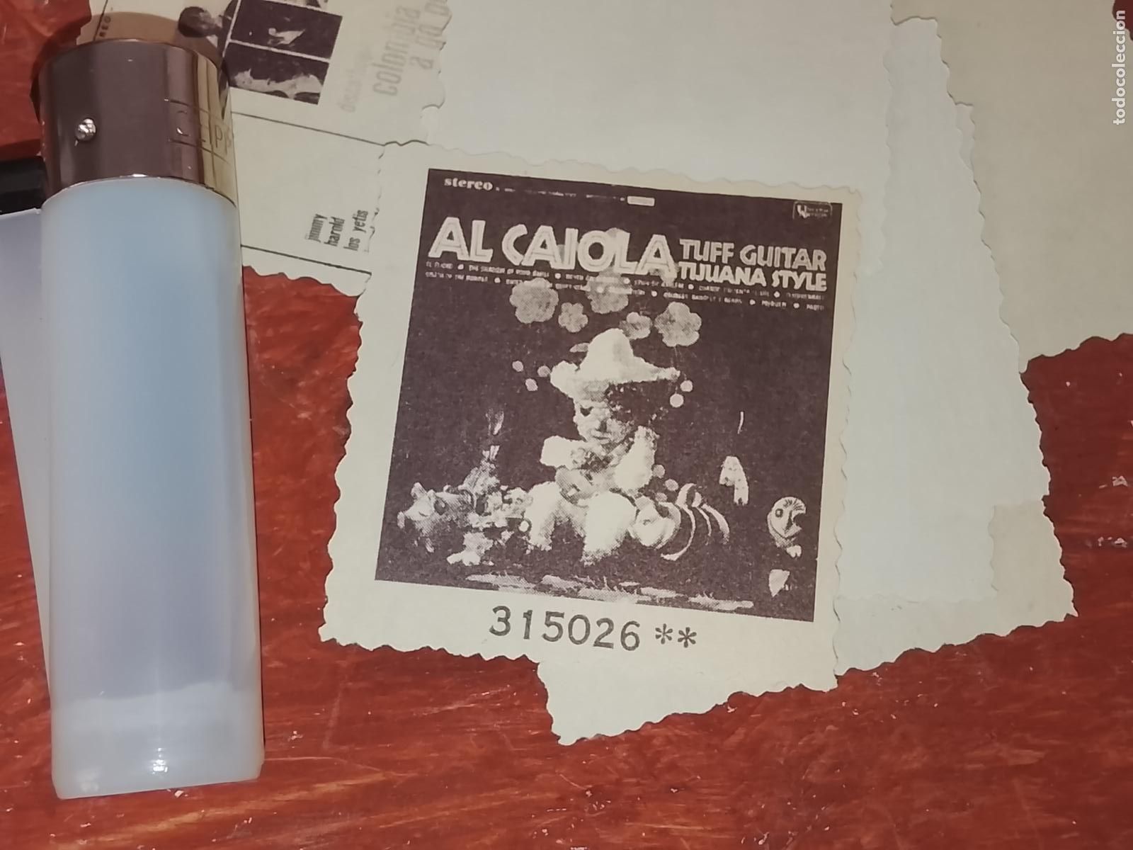 M&uacute;sica de colecci&oacute;n: SIMILAR A CROMO DE PAPEL troquelado MUSICA - CANTANTE O GRUPO - AL CAIOLA