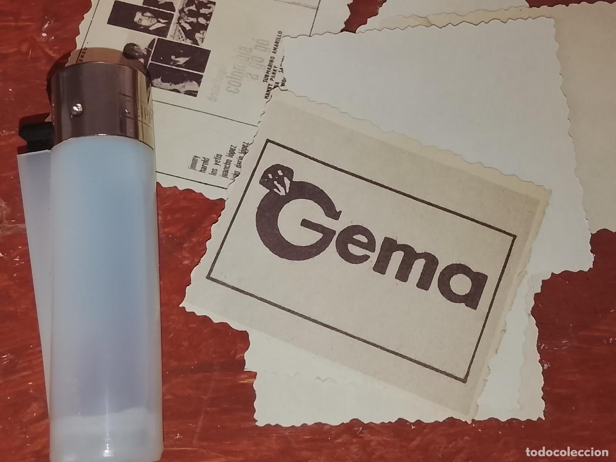 M&uacute;sica de colecci&oacute;n: SIMILAR A CROMO DE PAPEL troquelado MUSICA - CANTANTE O GRUPO - DISCOS GEMA