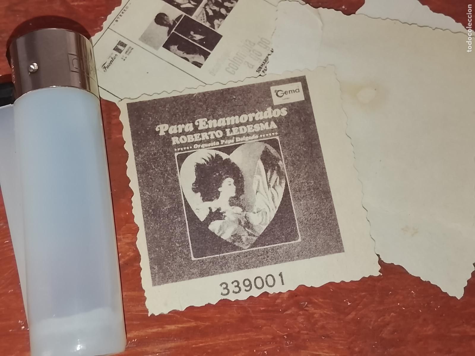 M&uacute;sica de colecci&oacute;n: SIMILAR A CROMO DE PAPEL troquelado MUSICA - CANTANTE O GRUPO - ROBERTO LEDESMA