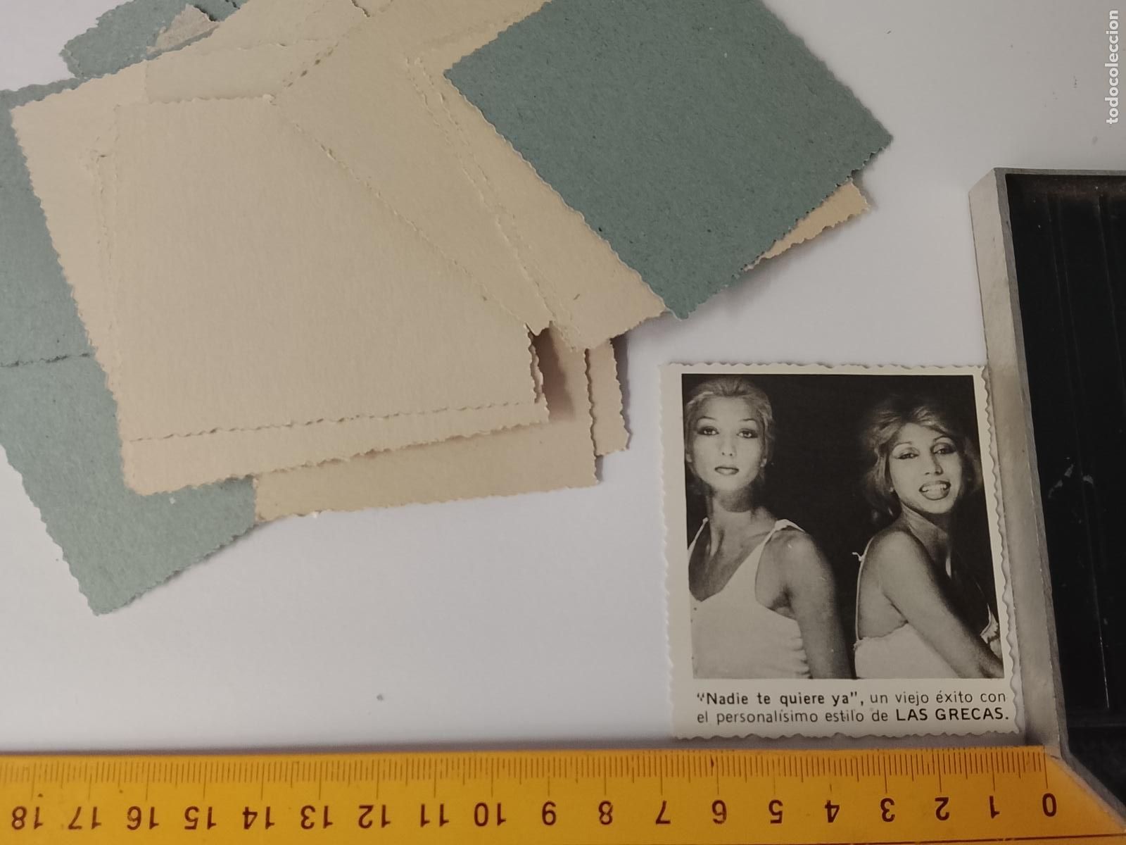 Musique de collection: SIMILAR A CROMO DE CARTON troquelado MUSICA - CANTANTE O GRUPO - LAS GRECAS
