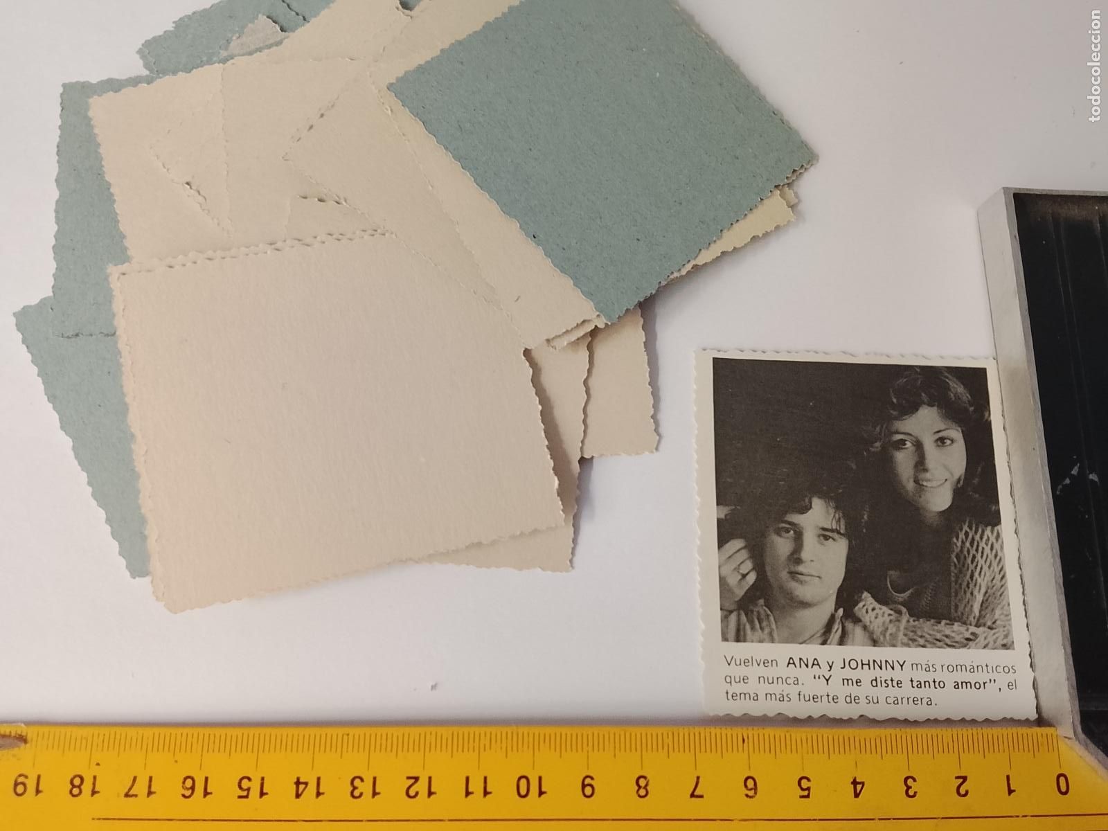 Musique de collection: SIMILAR A CROMO DE CARTON troquelado MUSICA - CANTANTE O GRUPO - ANA Y JOHNNY