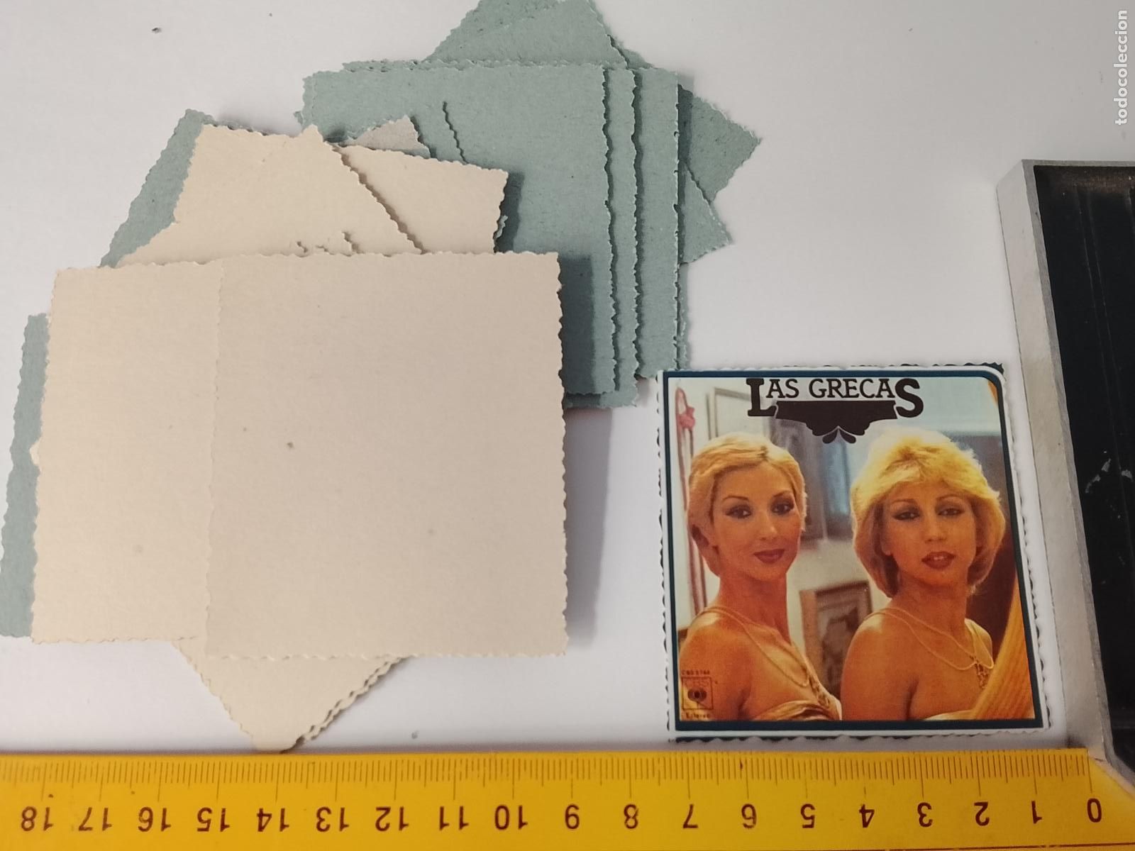 M&uacute;sica de colecci&oacute;n: SIMILAR A CROMO DE CARTON troquelado MUSICA - CANTANTE O GRUPO - LAS GRECAS