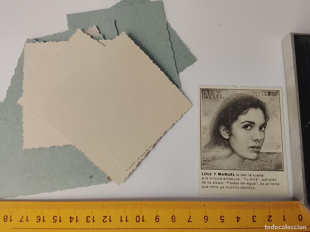 M&uacute;sica de colecci&oacute;n: SIMILAR A CROMO DE CARTON troquelado MUSICA - CANTANTE O GRUPO - LOLE Y MANUEL