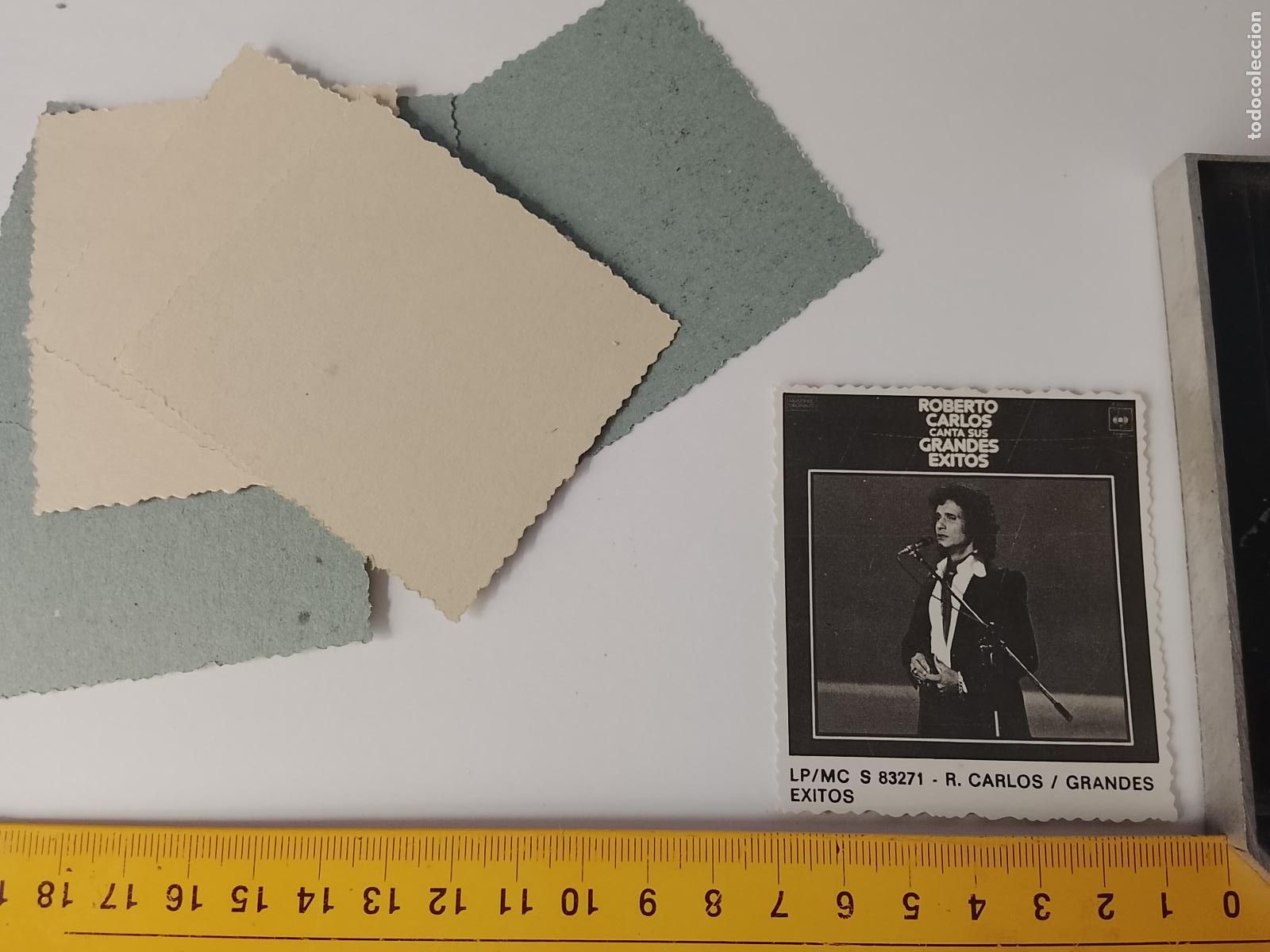 M&uacute;sica de colecci&oacute;n: SIMILAR A CROMO DE CARTON troquelado MUSICA - CANTANTE O GRUPO - ROBERTO CARLOS